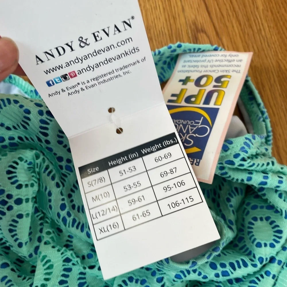 Andy & Evan Aqua Geometric Kids Swimwear